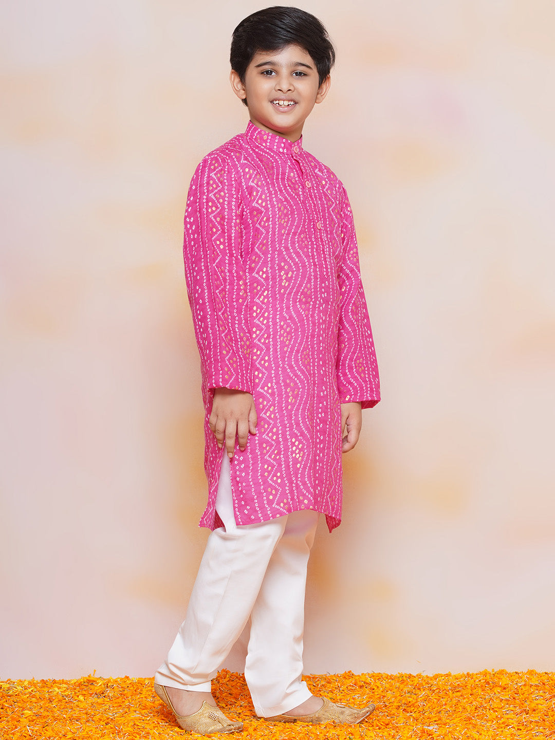 Boys Pure Cotton Kurta Pyjama and Girls Lehenga-Sibling Sets - AJ Dezines