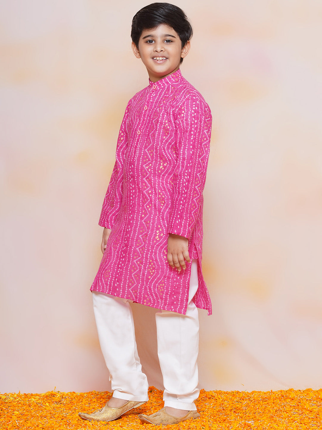 Boys Pure Cotton Kurta Pyjama and Girls Lehenga-Sibling Sets - AJ Dezines