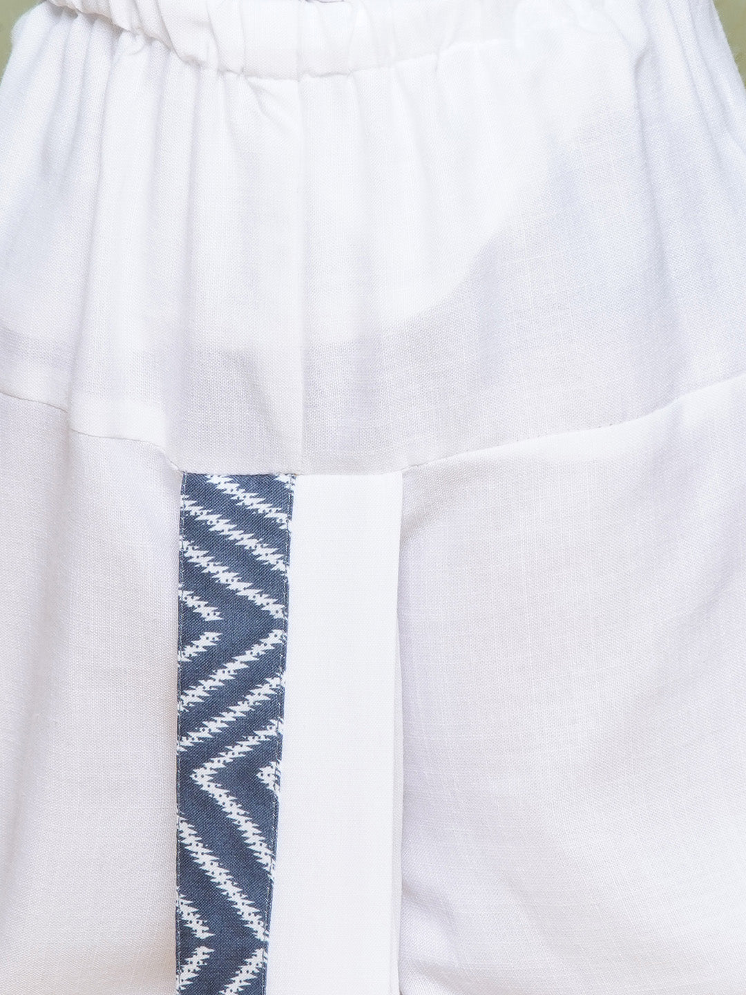 Kids Boys Blue Zig Zag Pure Cotton Dhoti Set - AJ Dezines