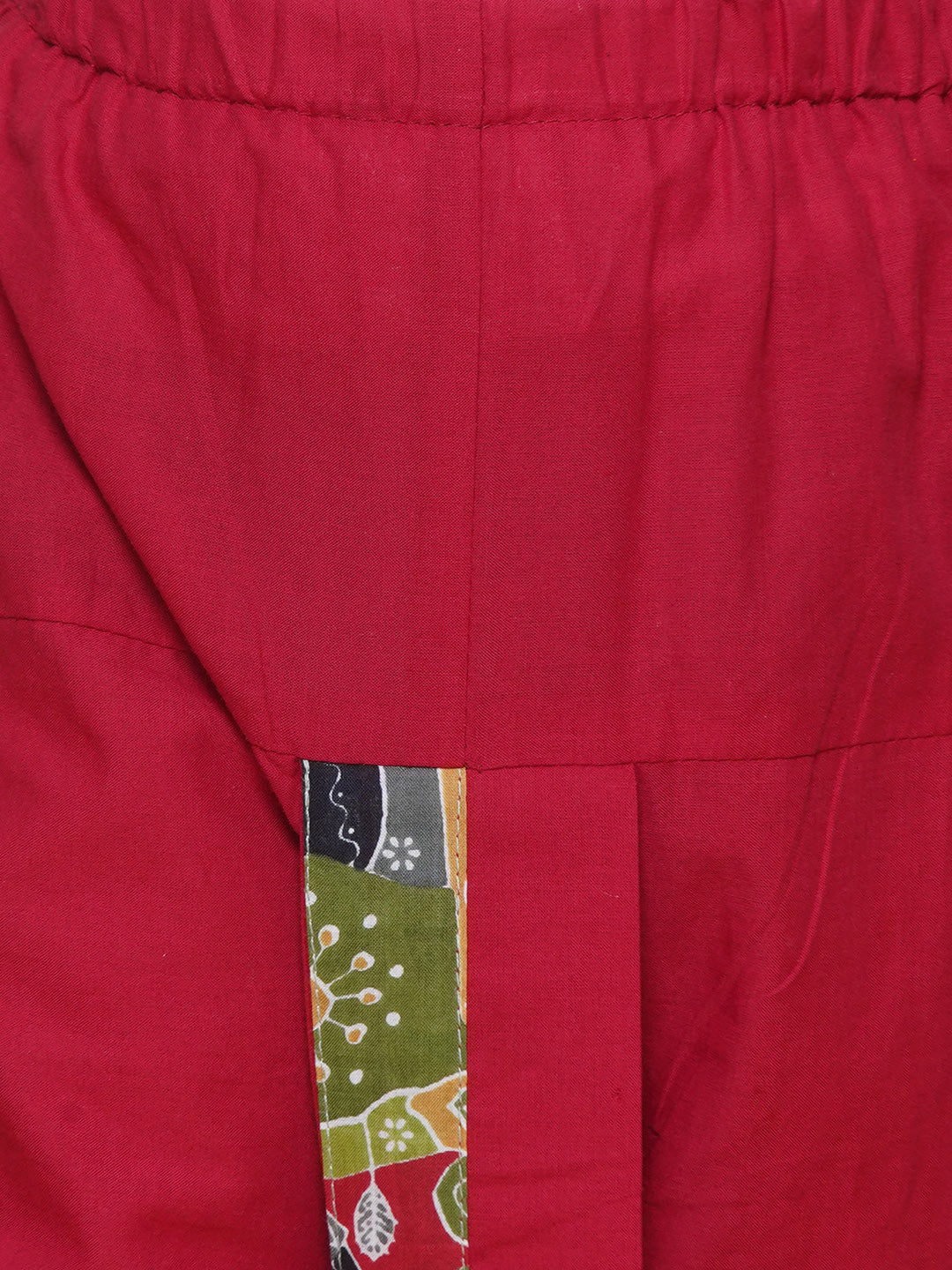Kids Boys Red Abstract Print Cotton Dhoti Set - AJ Dezines