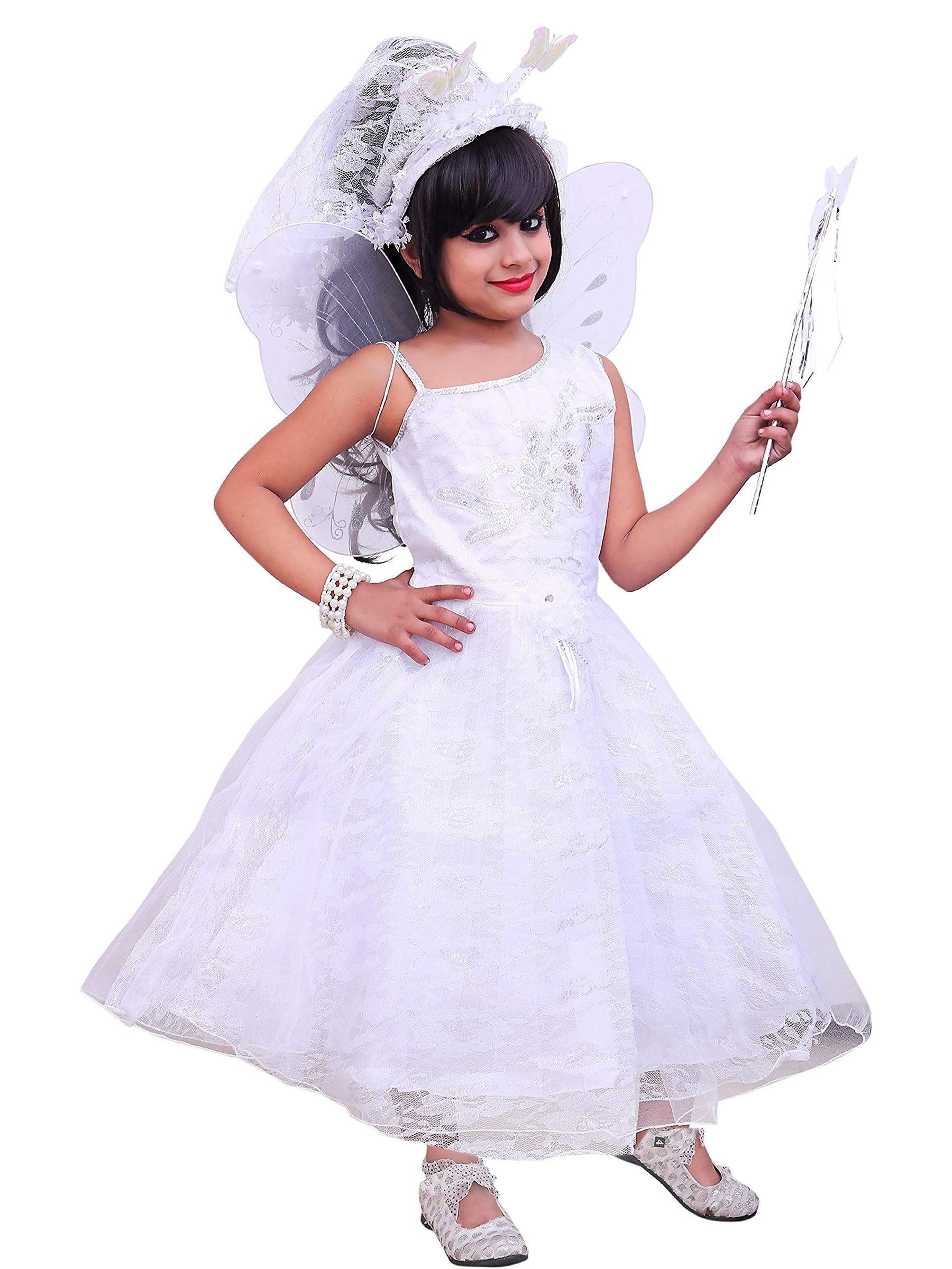 Girls Fairy Look Pari Gown with Wings