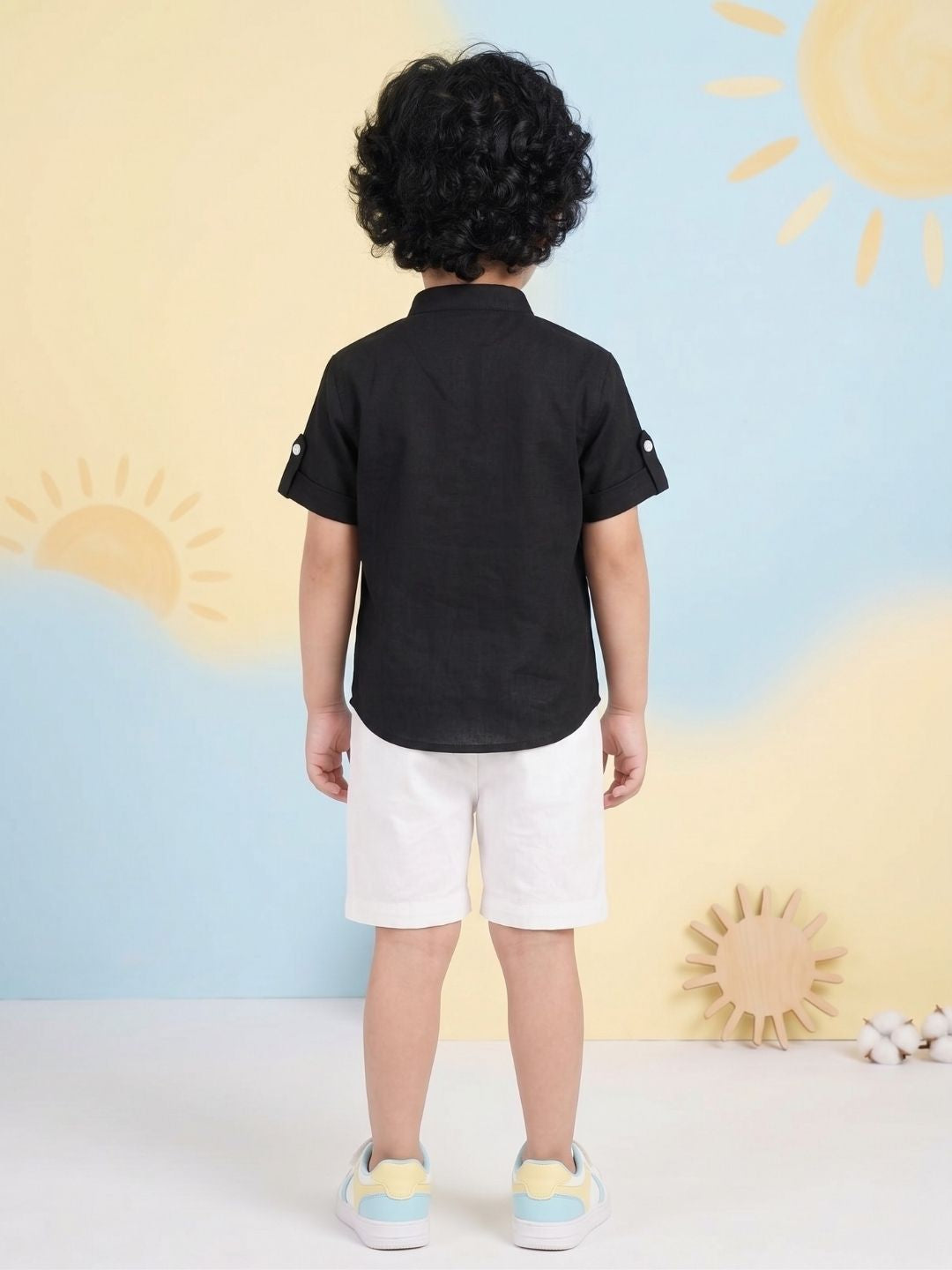 Black Sheep Embroidery Pure Cotton Co-Ords For Boys