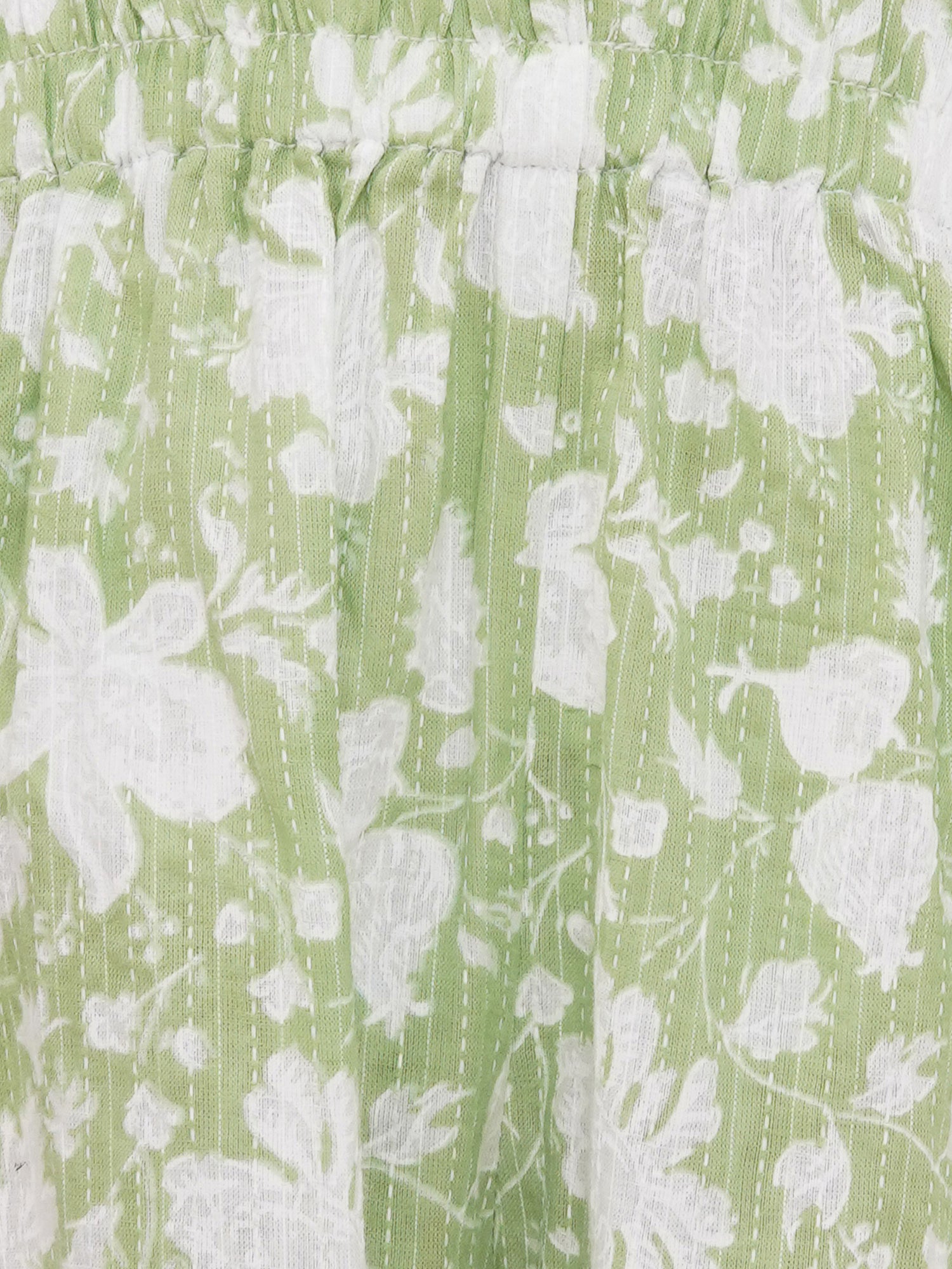 Pista Pure Cotton Sleeveless Floral Print Girls Suit Set For Girls - AJ Dezines