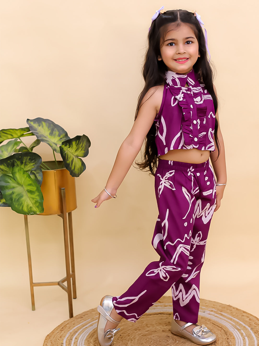 Kids Cotton Sleeveless Cord Set for Girls - Casual Outfit