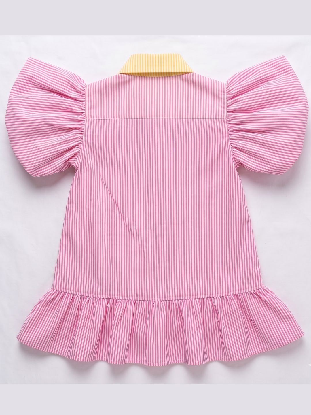 Pink Stripe Cotton Blend Casual Wear Sibling Set for Kids | Matching Brother & Sister Outfit