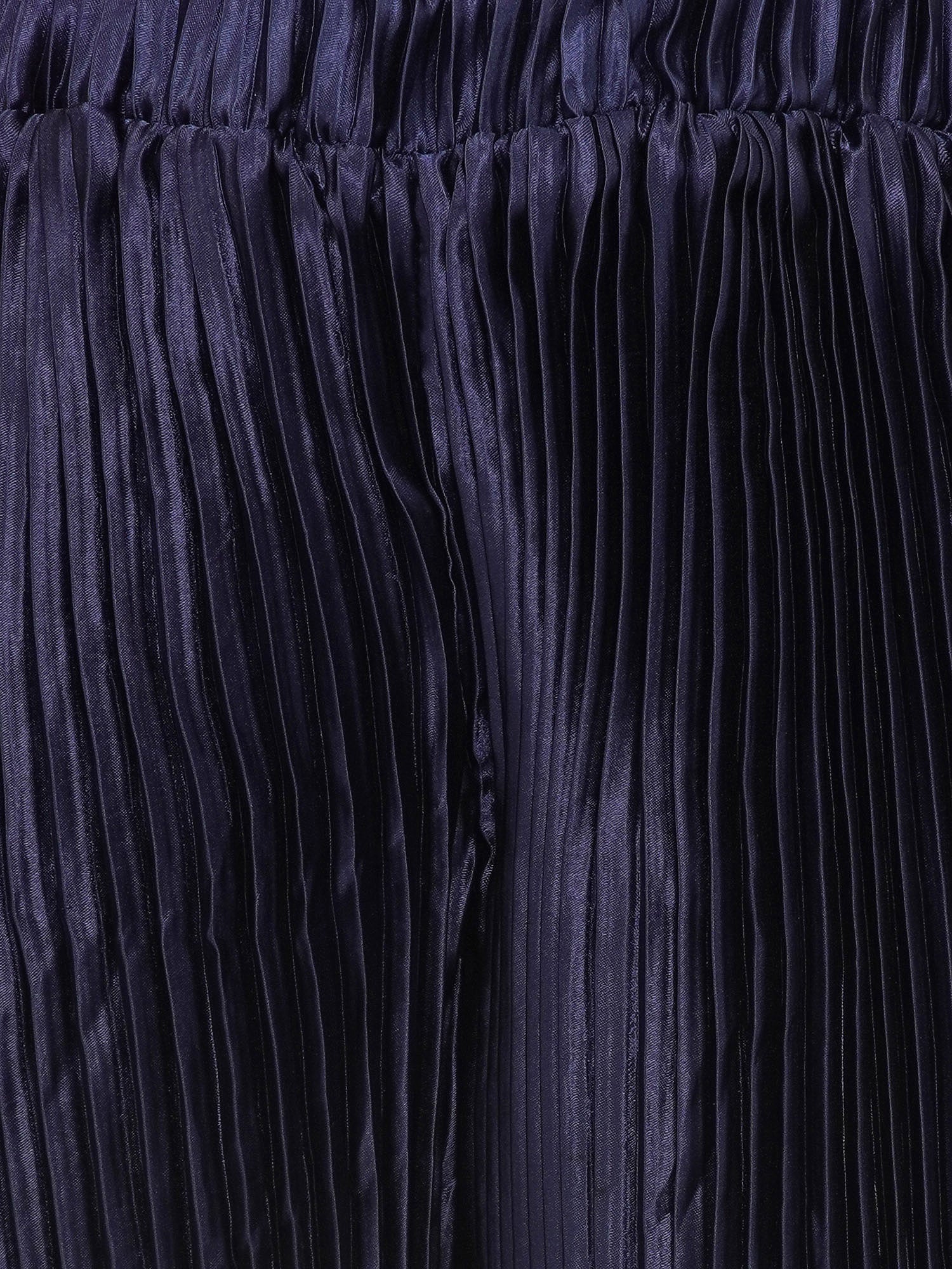 Satin Dark Blue Sleeveless Indo Western with dupatta for Girls - AJ Dezines