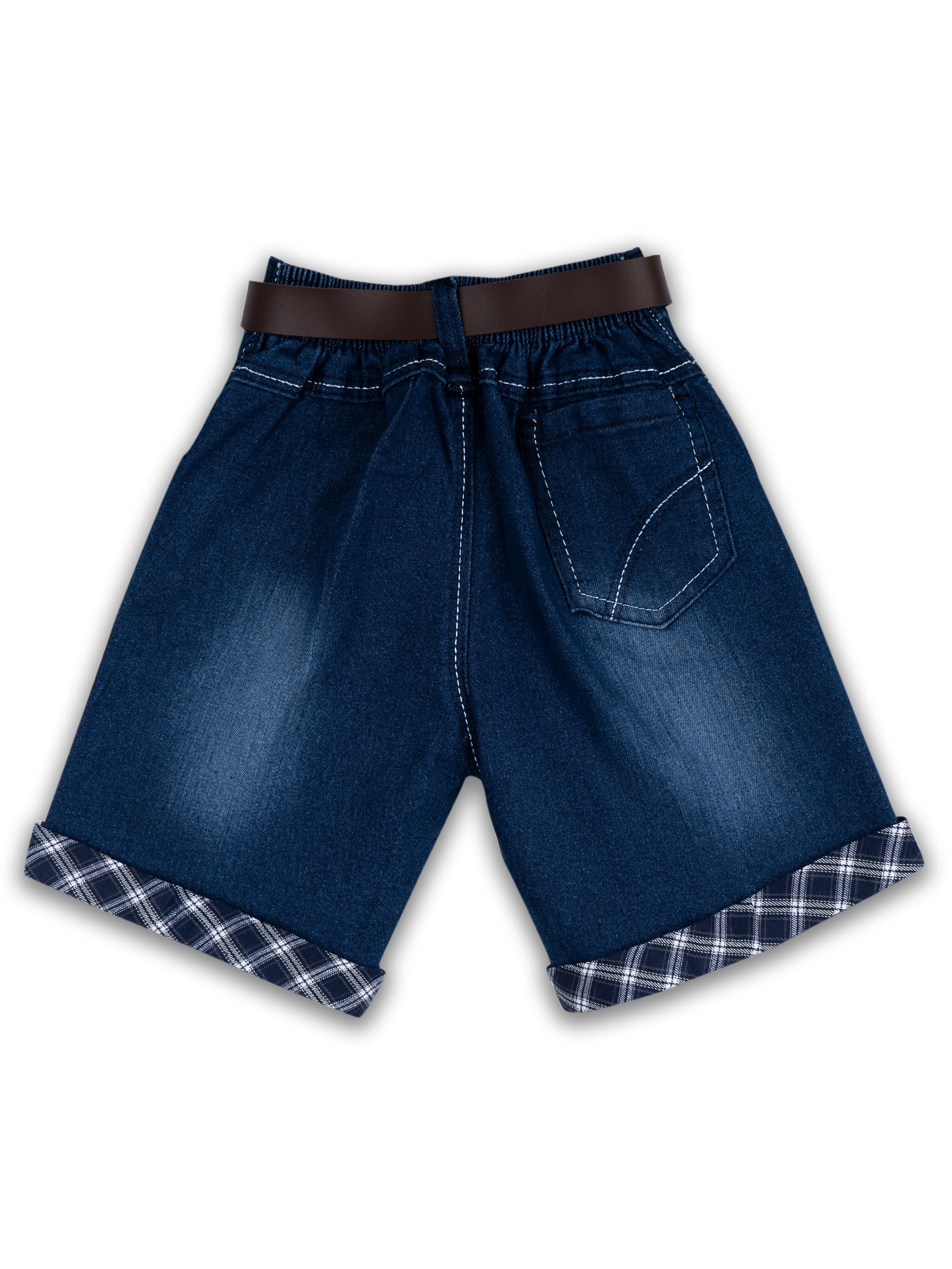 Kids Boys White Checkered Cotton Blend Top & Bottom Set - AJ Dezines