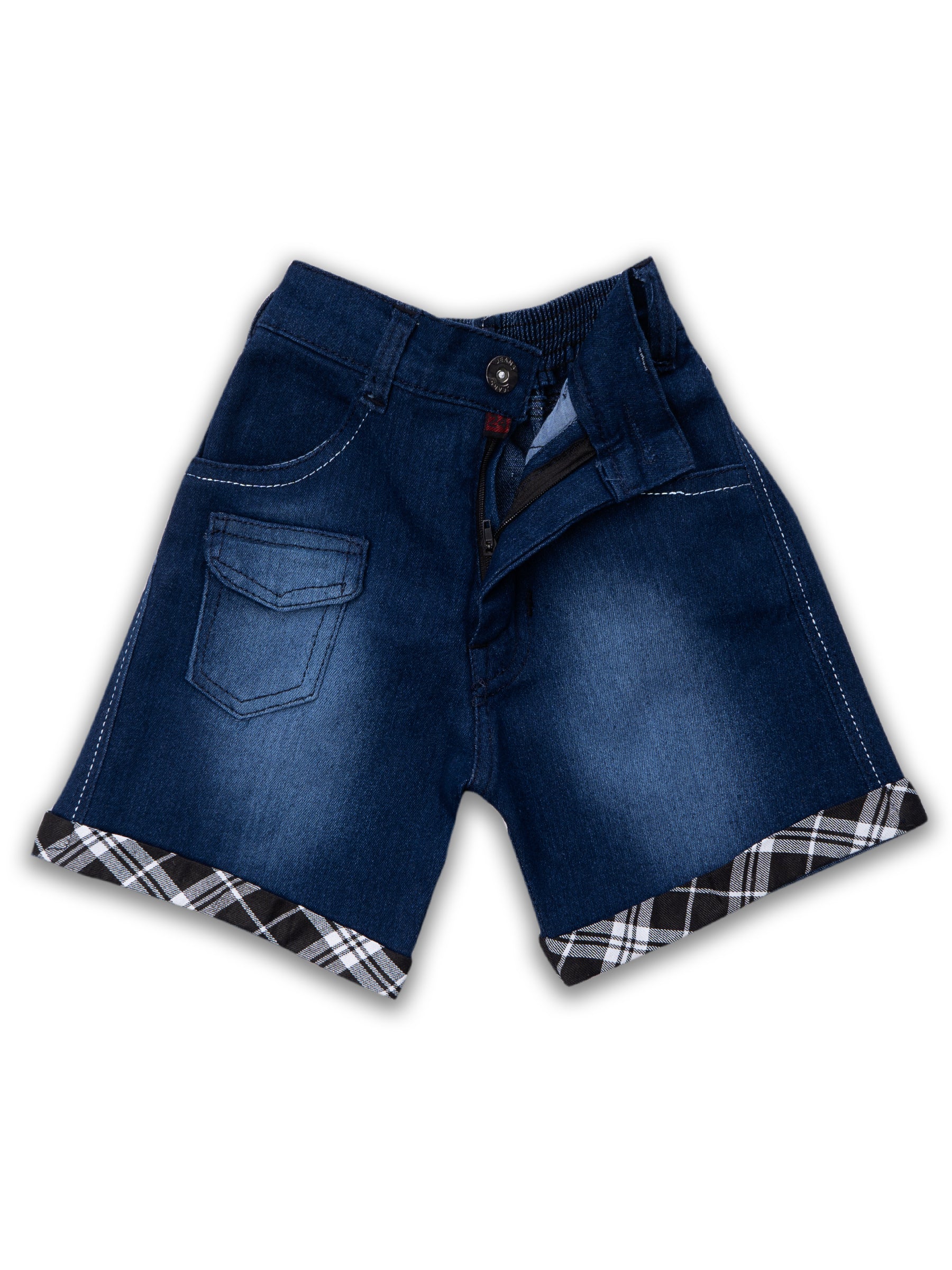 Kids Boys Black Checkered Cotton Blend Top & Bottom Set - AJ Dezines