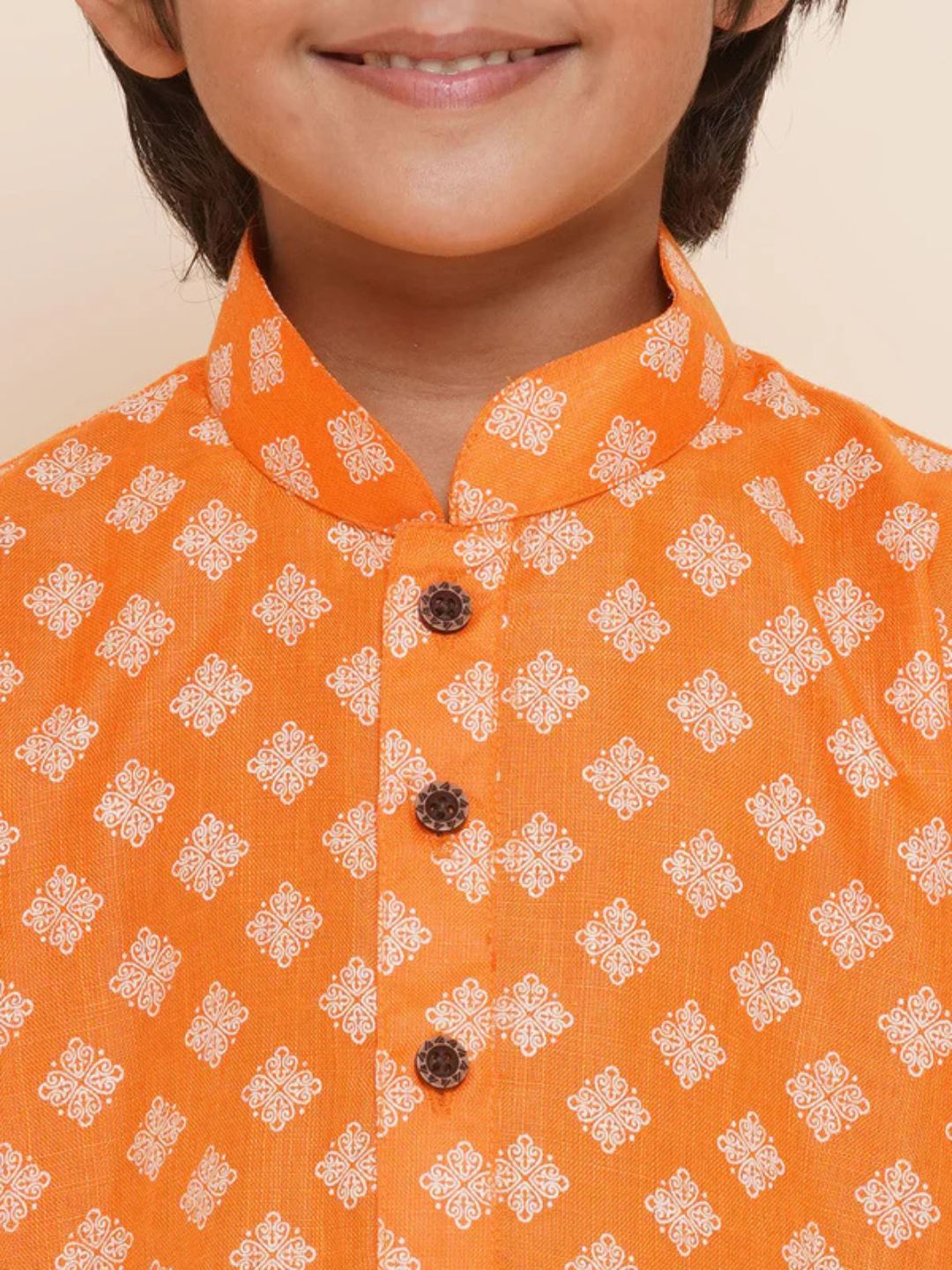 Kids Ethnic Wear Cotton Printed Kurta for Boys (Only Kurta)